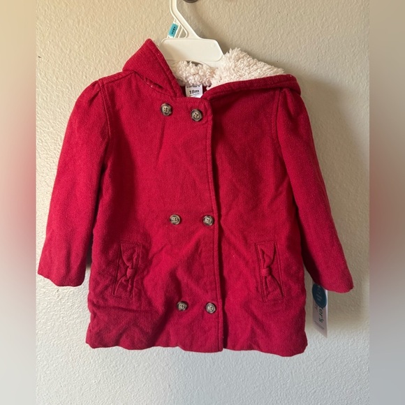 Carter’s Baby Girls Carter's Hooded Coat - Picture 2 of 9